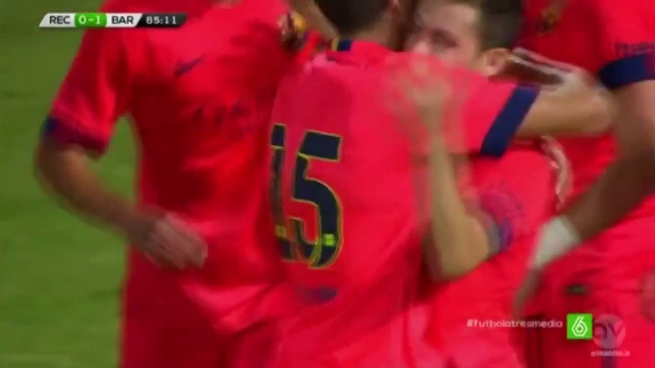 BARCELONA vs RECREATIVO  GOAL (1-0)  TROFEO COLOMBINO