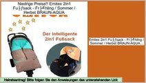 Deal Of The Day Emitex 2in1 Fußsack - Frühling / Sommer / Herbst BRAUN-AQUA