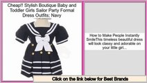 Review Price Stylish Boutique Baby and Toddler Girls Sailor Party Formal Dress Outfits; Navy
