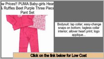 Consumer Reviews PUMA Baby-girls Hearts & Ruffles Beet Purple Three Piece Pant Set