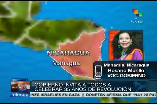 Invitación sandinista para que Nicaragua festeje 35 años de Revolución
