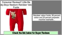 Reports Best Little Me Baby-Boys Newborn Reindeer Velour Footie