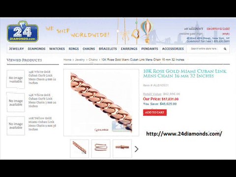 Shop for latest collection of Cuban link chain