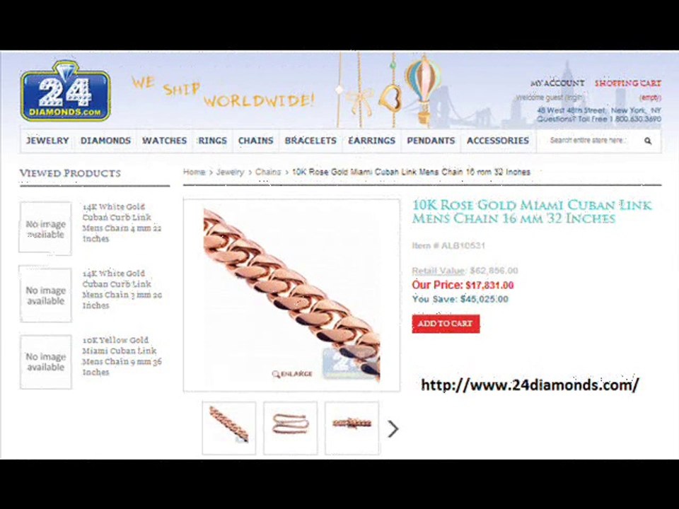 Shop for latest collection of Cuban link chain