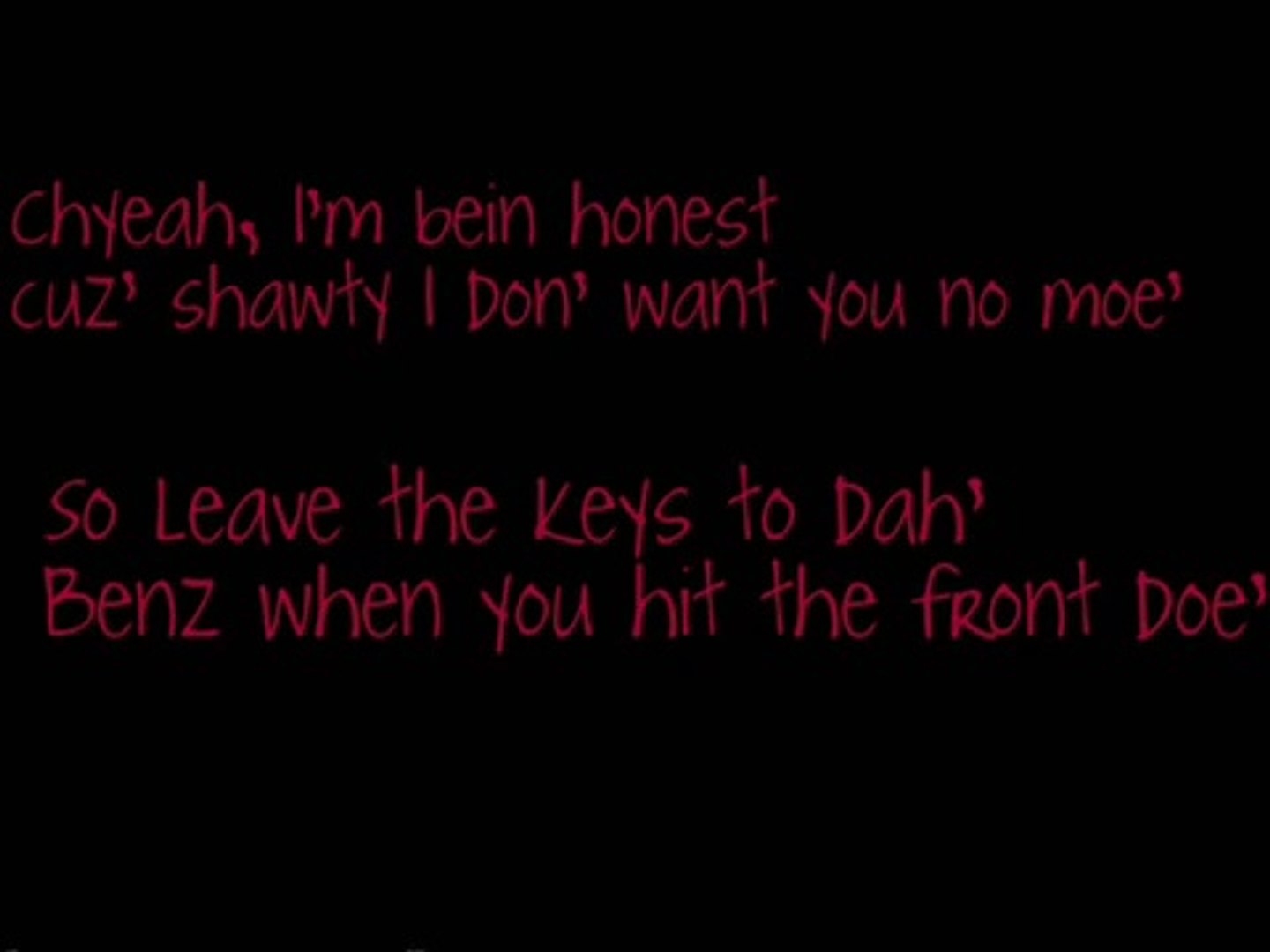 Ain T Thinkin Bout You Bow Wow Ft Chris Brown Lyrics Video Dailymotion