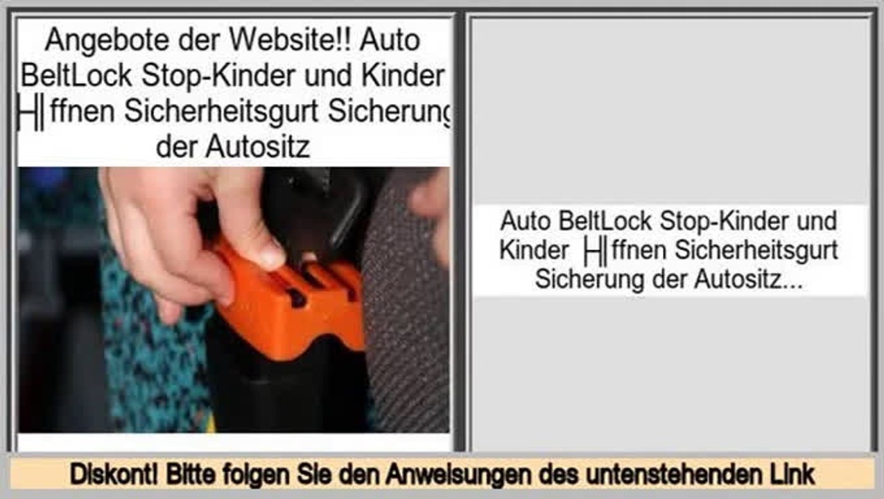 besserer Preis Auto BeltLock Stop-Kinder und Kinder öffnen Sicherheitsgurt Sicherung der Autositz