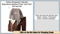 Deals Today Little Me Baby-Boys Newborn Flyer Vest Pant Set and Hat