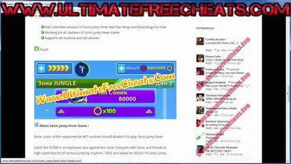 Sonic Jump Fever Hack Tool Updated Download - iOS / Android