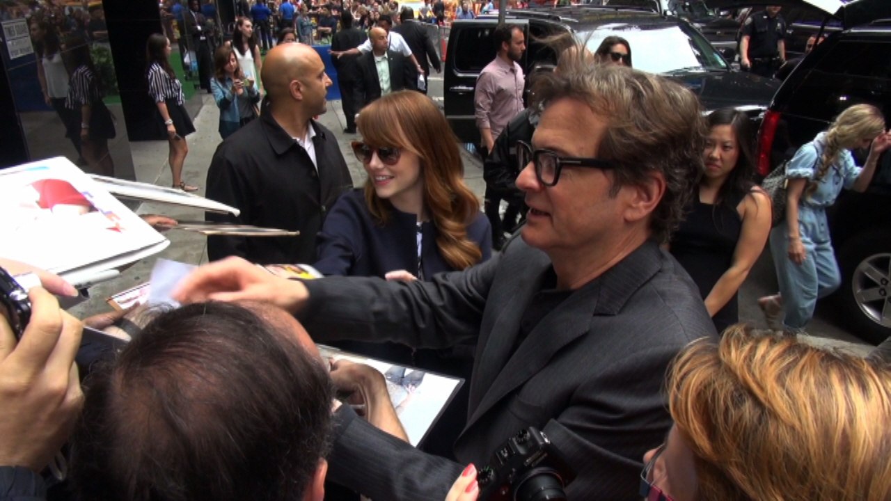 Emma Stone And Colin Firth Showing "Magic in the Moonlight"