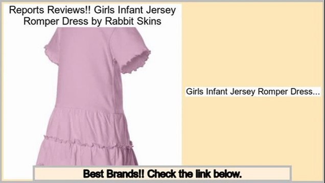 Best Brands Girls Infant Jersey Romper Dress by Rabbit Skins