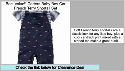 Better Price Carters Baby Boy Car French Terry Shortall Set