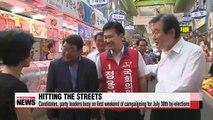 Candidates, party leaders hit streets on first weekend of campaigning for July 30th by-elections