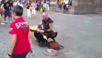 Luc Arbogast, street Performer in Strasbourg, France, has amazing vocal talent