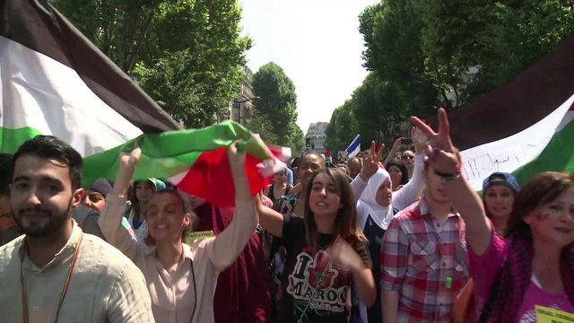 Paris : une manifestation pro-palestinienne interdite dégénère
