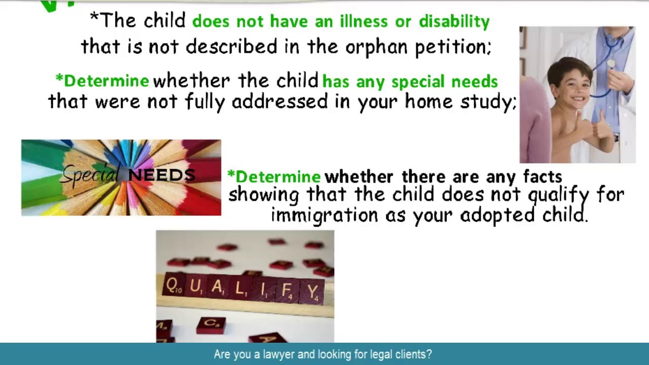 Immigration through Adoption Orphan Process