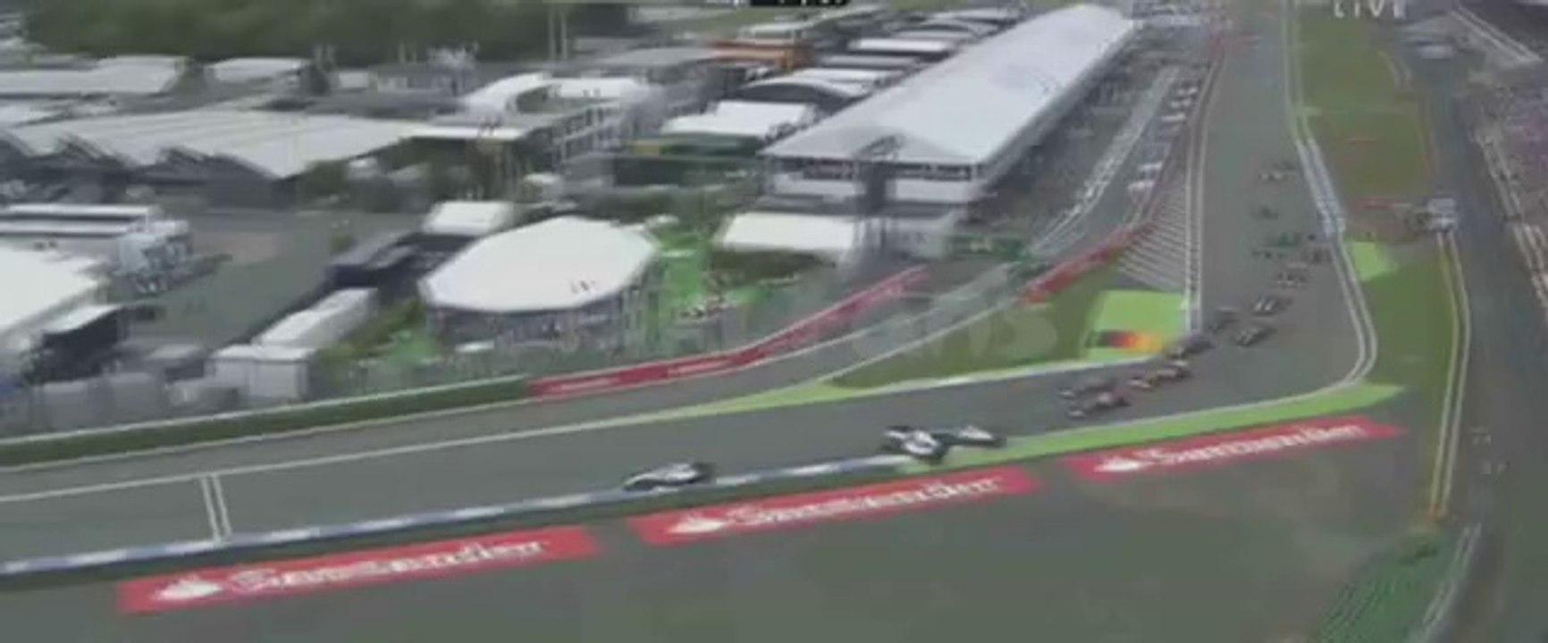 F1 2014 German GP - Start & Felipe Massa Crash