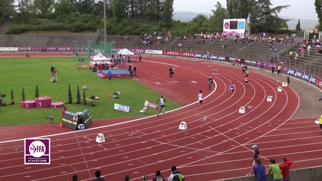 Finale 400 m haies Cadets (record de France de Victor Coroller)