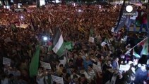 Gaza, manifestazioni pro palestinesi in Israele, Turchia e Francia