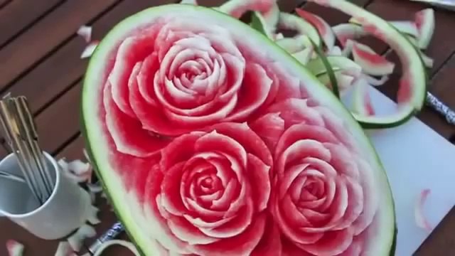 Watermelon Carving Art - Karpuz Oyma Sanatı (Low)