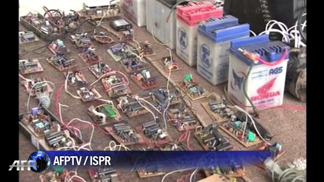 Pakistan army shows off weaponry seized from militants