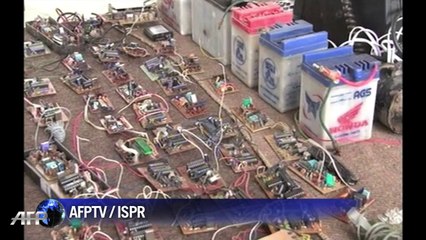 Pakistan army shows off weaponry seized from militants