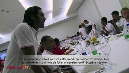 La rencontre : Falcao et Carlos Valderrama en Colombie