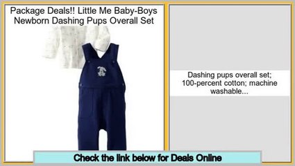 Best Little Me Baby-Boys Newborn Dashing Pups Overall Set