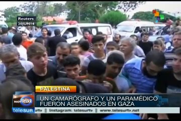 Ejército israelí mata a paramédico y camarógrafo en Gaza