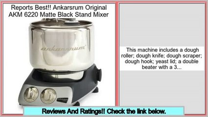 Low Price Ankarsrum Original AKM 6220 Matte Black Stand Mixer