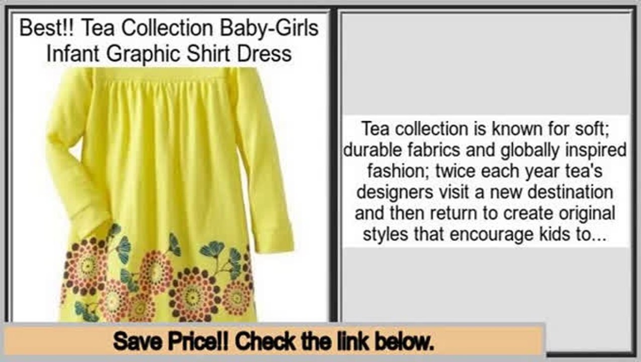 Comparison Site Tea Collection Baby-Girls Infant Graphic Shirt Dress
