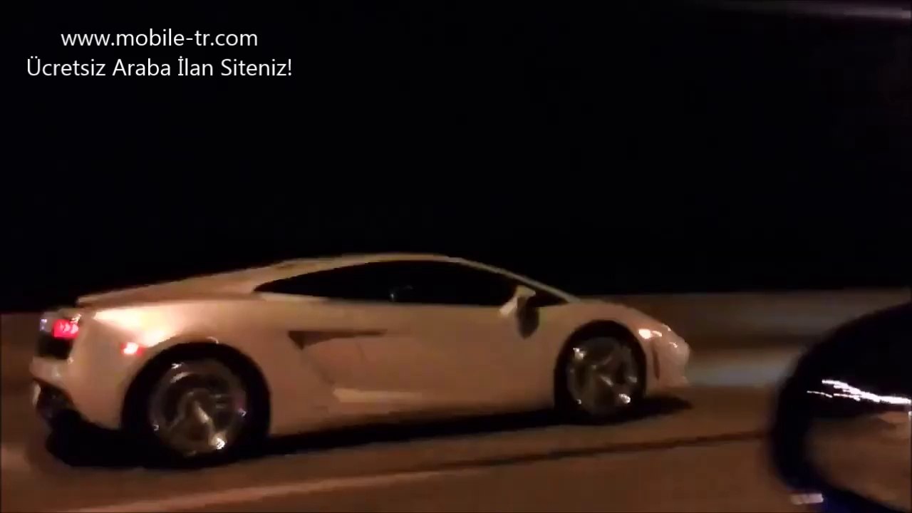 Lamborghini'nin uçtuğu an