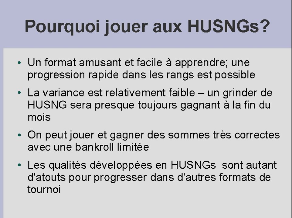 Poker Coaching - Introduction au Sit And Go Heads Up