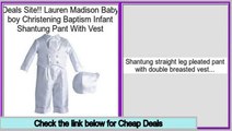 Comparison Shopping Lauren Madison Baby boy Christening Baptism Infant Shantung Pant With Vest