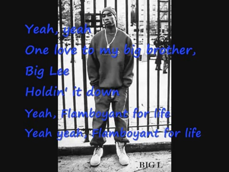 Big L - Ebonics (With Lyrics)