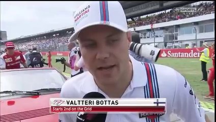 F1 2014 - 10 German GP - Pre-Race  Drivers parade - Valtteri Bottas