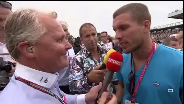 F1 2014 - 10 German GP - Pre-Race Grid Walk with Damon Hill and Johnny Herbert