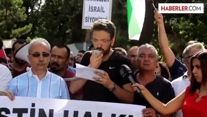 İsrail'in Gazze'ye saldırılarının protesto edilmesi -