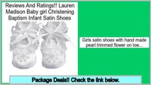 Best Value Lauren Madison Baby girl Christening Baptism Infant Satin Shoes