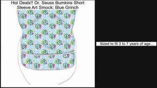 Cheap Dr. Seuss Bumkins Short Sleeve Art Smock; Blue Grinch