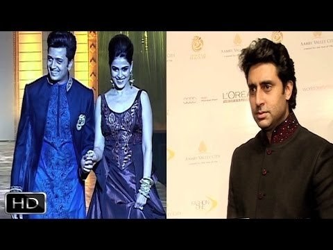 Riteish-Genelia-Abhishek At Day 6 Of 'Aamby Valley India Bridal Fashion Week 2013'