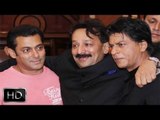 Shahrukh Khan - Salman Khan hug and make up at Baba Siddiqui's iftar party
