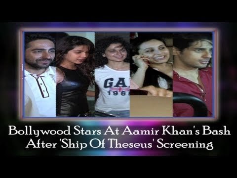 Bollywood Stars At Aamir Khan's Bash After 'Ship Of Theseus' Screening