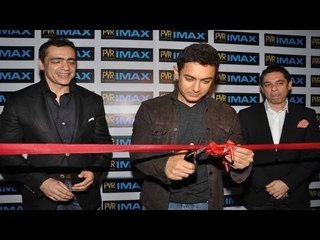 Aamir Khan At The Launch Of 'PVR IMAX'