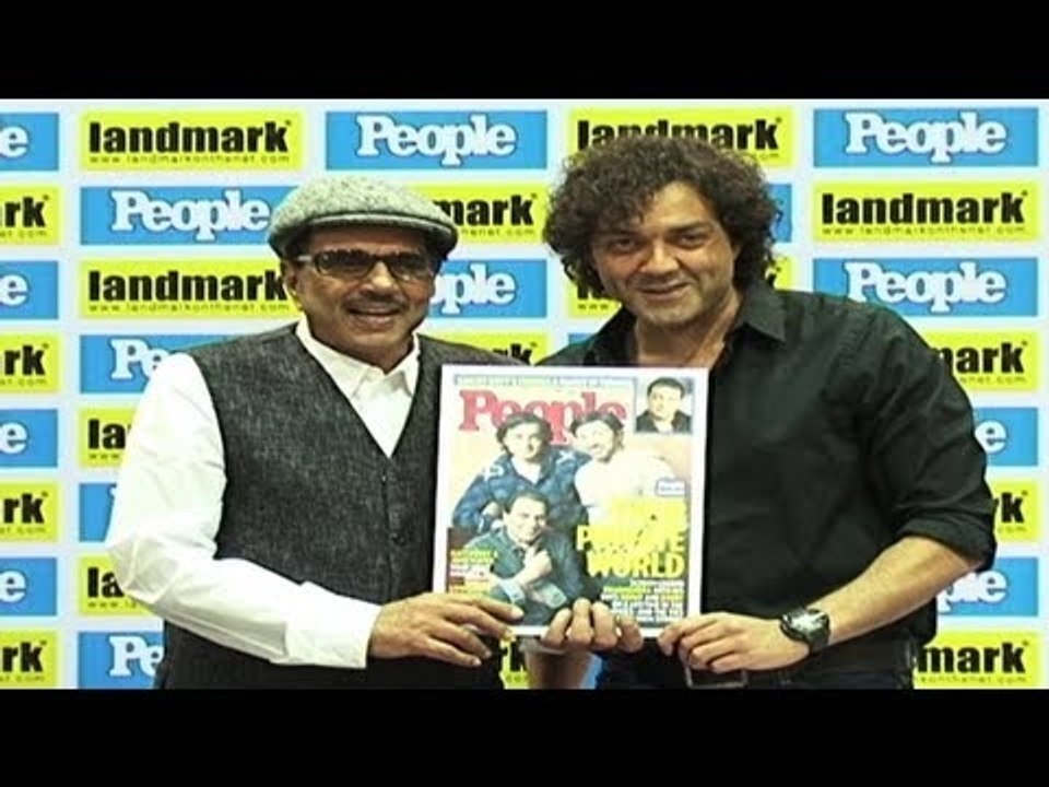 Dharmendra-Bobby Unveil Latest Issue Of 'People' Magazine