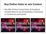 Buy Votes for Facebook Contest