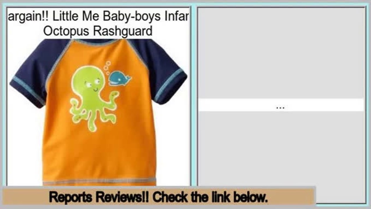 Cheap Deals Little Me Baby-boys Infant Octopus Rashguard