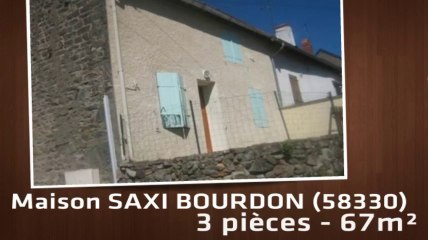 A vendre - Maison/villa - SAXI BOURDON (58330) - 3 pièces - 67m²