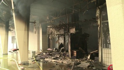 Les dégâts dans les rues de Sarcelles