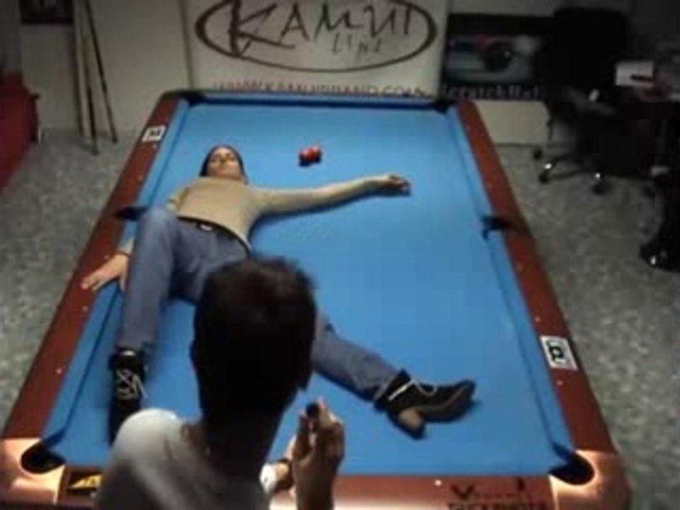 Couple's Impressive Pool Trick Shots.flv