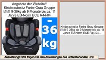 Angebote Online Kinderautositz Farbe Grau Gruppe I/II/II 9-36kg ab 9 Monate bis ca. 11 Jahre EU-Norm ECE R44-04